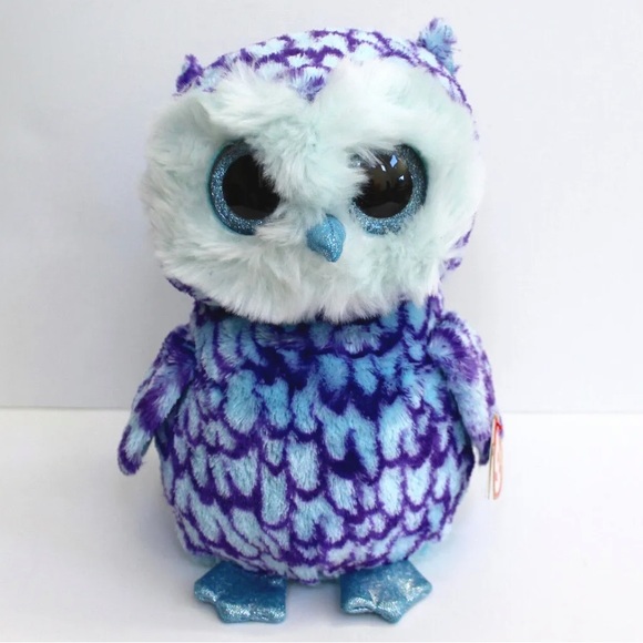 Toys | Rare Ty The Beanie Boos Collection Oscar The Blue Owl Plush ...